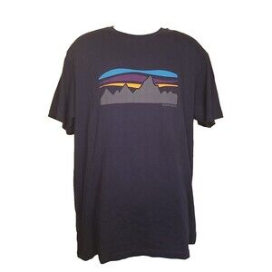 Patagonia Blue Graphic Short Sleeve Tee